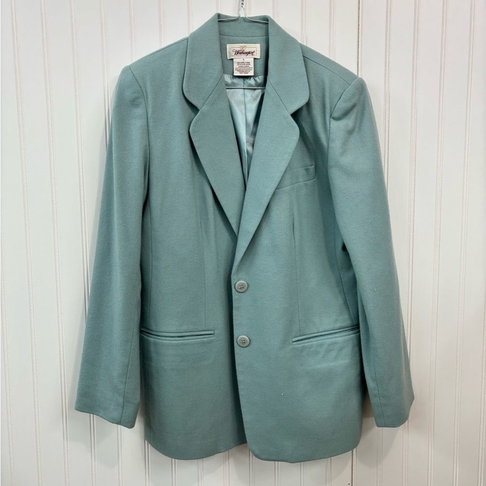 Worthington women’s vintage wool blend Teal Blazer